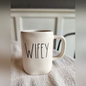 Rae Dunn Cream 'WIFEY' Mug